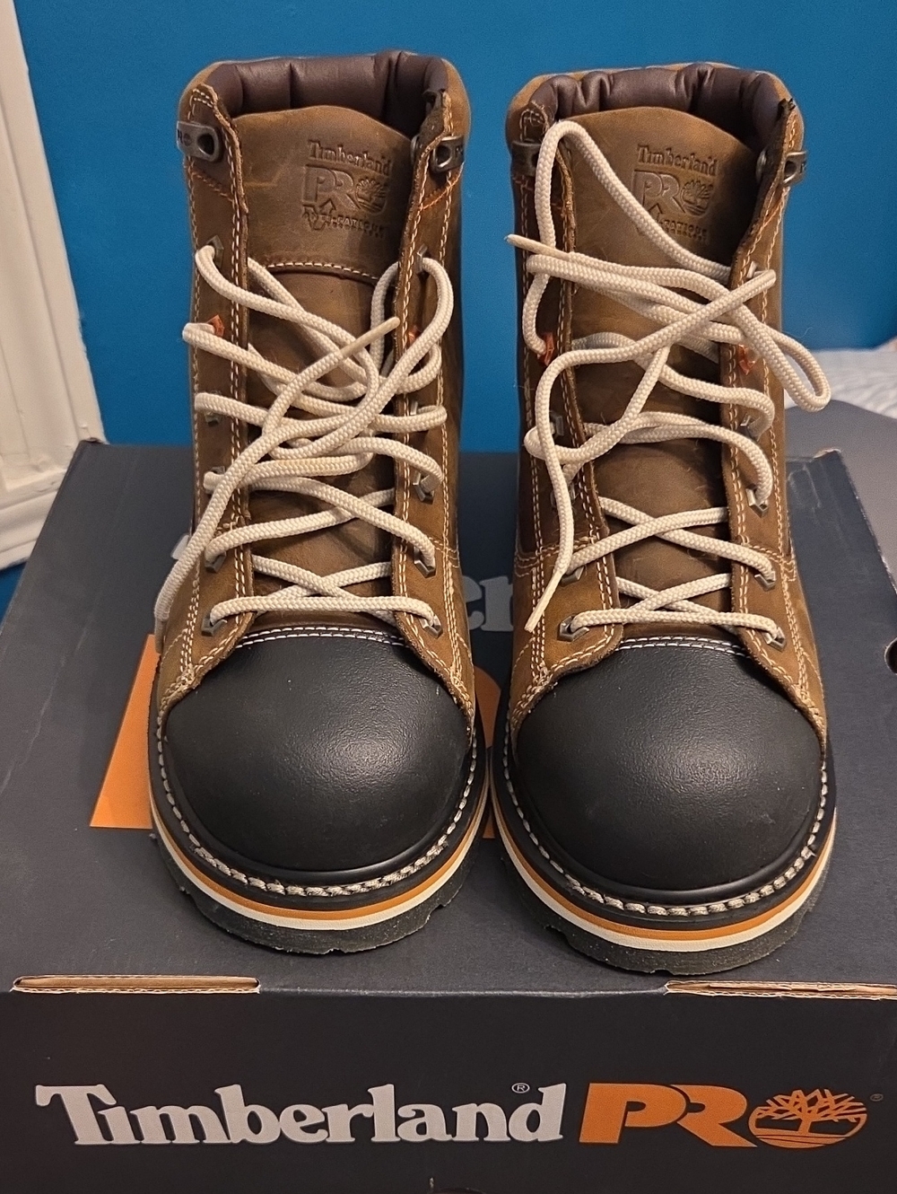 Timberland PRO Brown and Black Gridworks 6" Soft Toe Boots